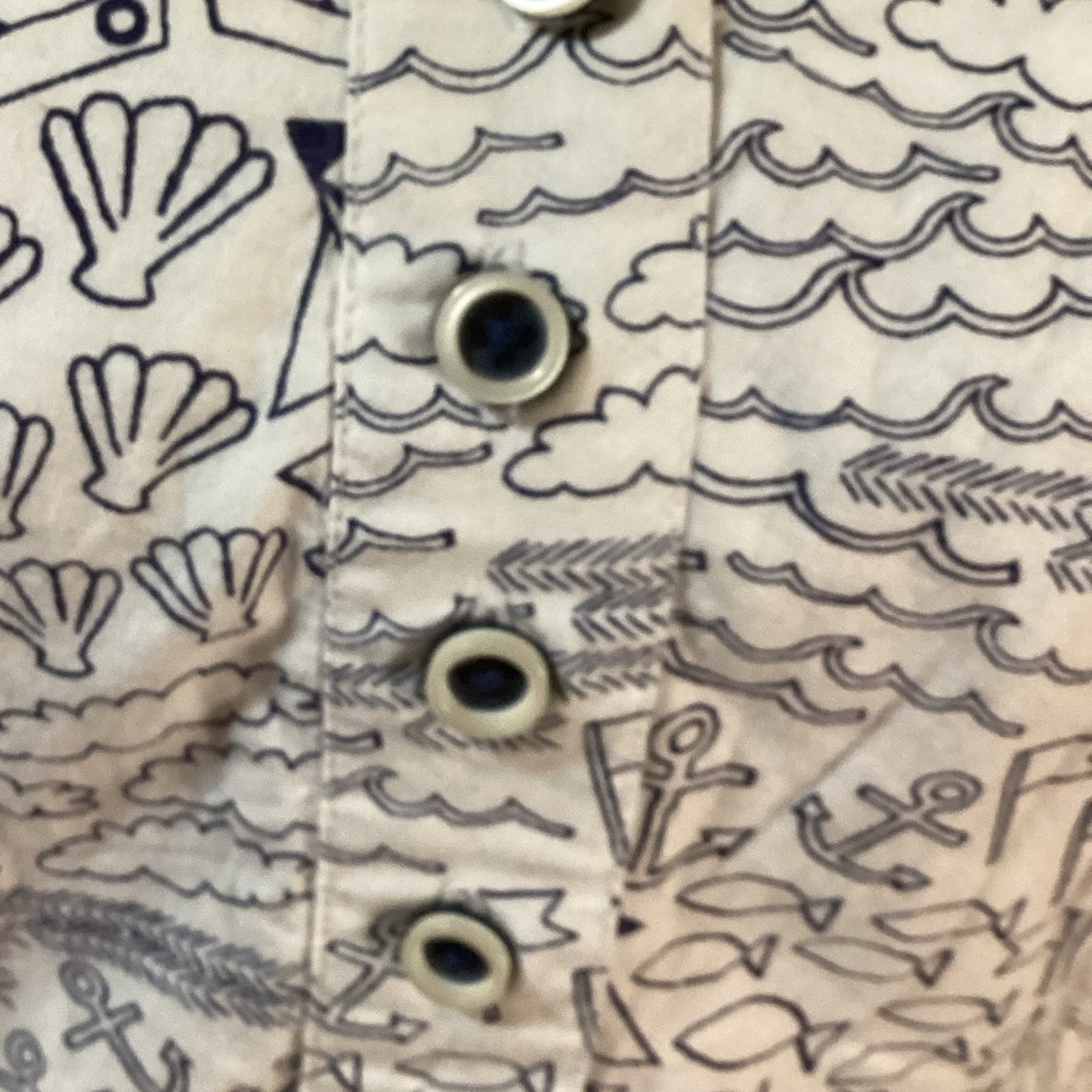 VINTAGE Navy and White Fit & Flare Dress - Picture 9 of 15